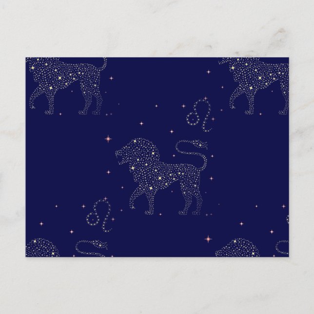 Carte Postale étoile leo (Devant)