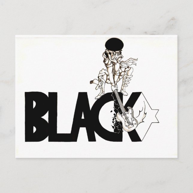 Carte Postale étoile noire (Devant)