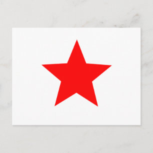 Carte Postale étoile rouge