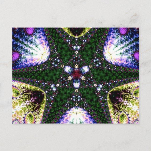 Carte postale étoile verte (Devant)