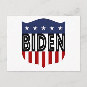 Carte Postale étoiles BIDEN et rayures