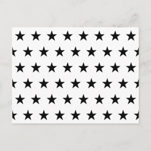 Carte Postale Étoiles blanches et noires