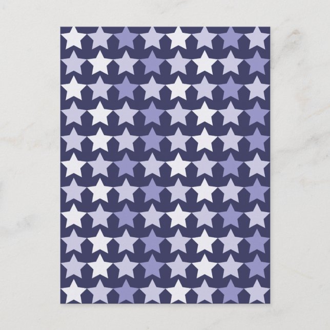 Carte Postale Étoiles bleues de la marine patriotique (Devant)