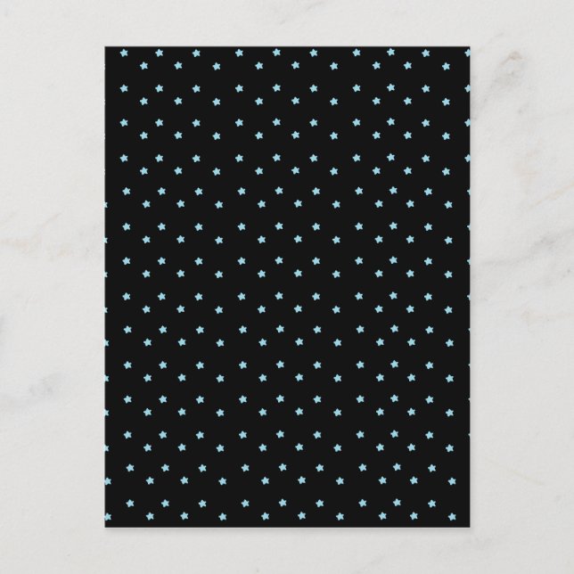Carte Postale Étoiles Bleues Minuscules (Devant)