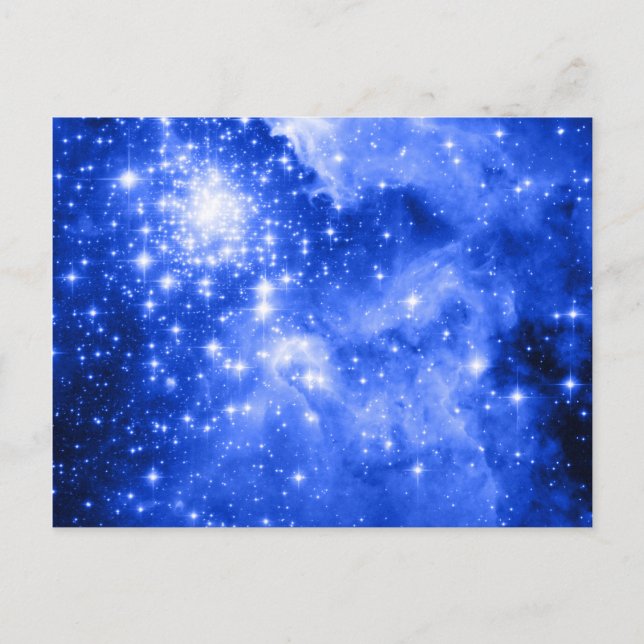 Carte Postale Étoiles Bleues Ultramarines (Devant)