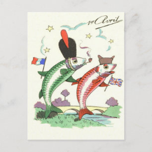 Carte Postale Étoiles de poisson militaires franco-britanniques