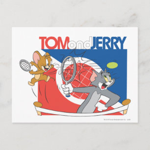Carte Postale Étoiles de tennis Tom et Jerry 4