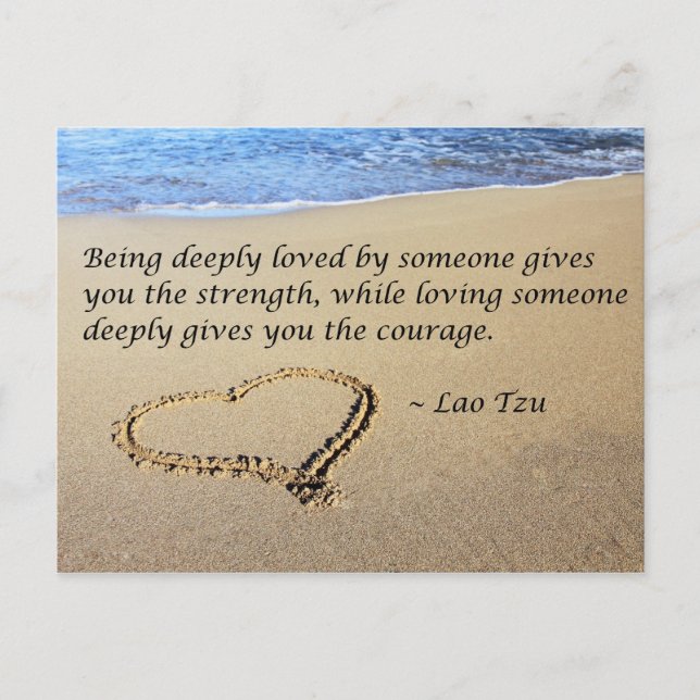 Carte Postale Être aimé (Devant)