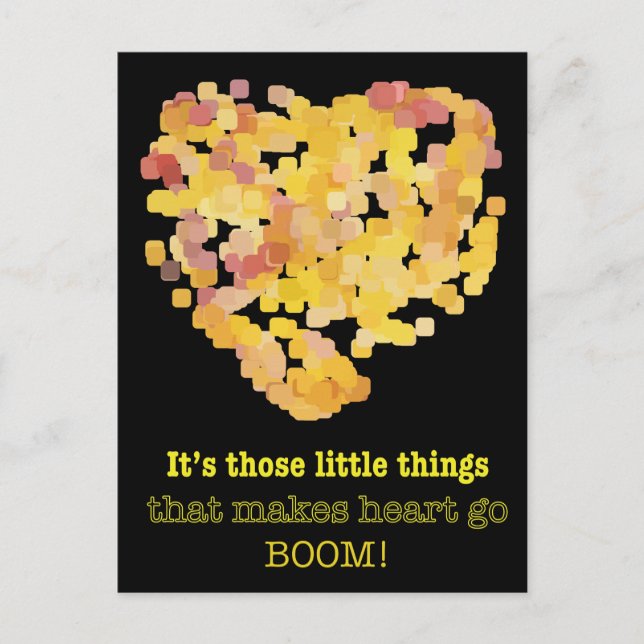 Carte Postale Être en amour citation : Ce sont ces petites chose (Devant)