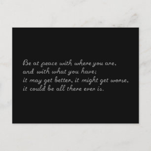 Carte Postale Être en paix