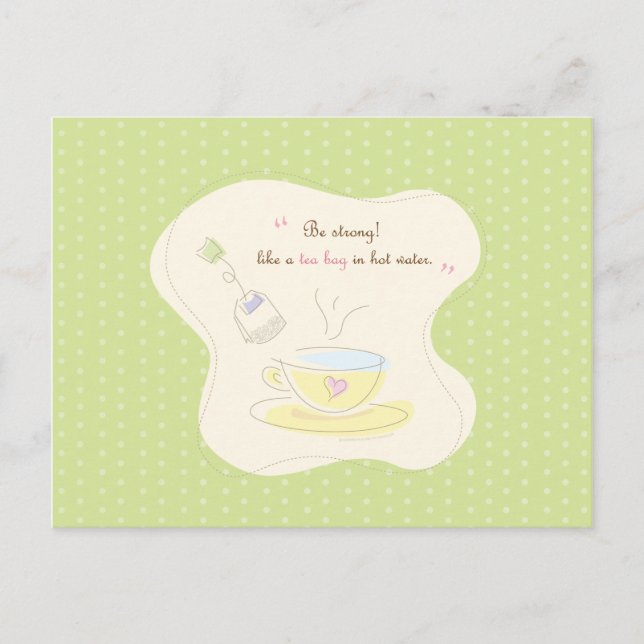 Carte Postale Être fort (Devant)