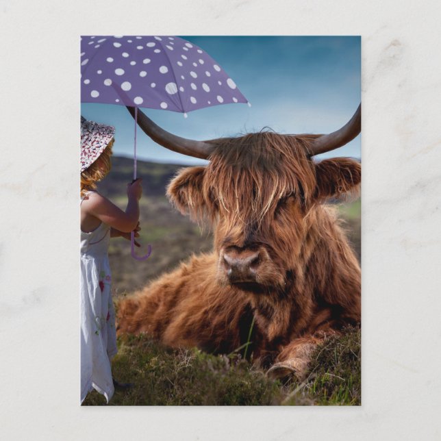 Carte Postale Être gentil avec les animaux (Devant)