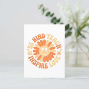 Carte Postale Être gentil Enseigner Inspirer l'amour - Enseignan