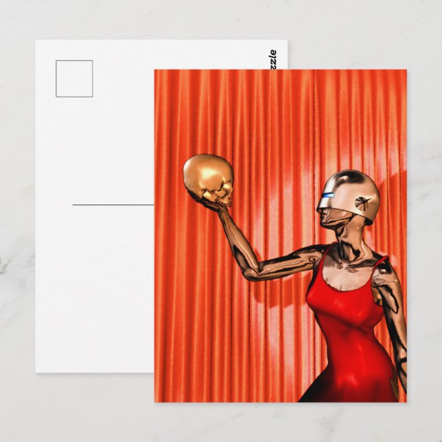 Carte Postale être ou ne pas être (Devant / Derrière)