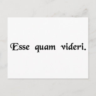 Carte Postale Être, plutôt que de sembler.