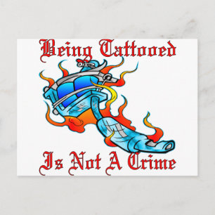 Carte Postale Être Tatoué N'Est Pas Un Crime