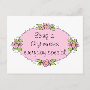 Carte Postale Être une Gigi rend chaque jour spécial