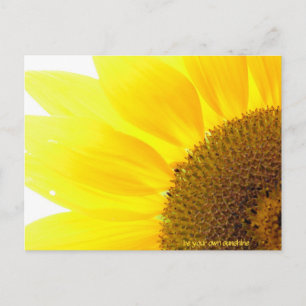 Carte Postale être votre propre tournesol