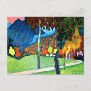 Carte Postale Étude d'automne à Oberau, par Kandinsky,