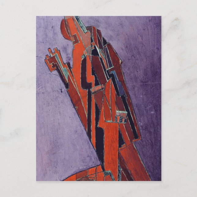 Carte Postale Étude de figure - Conception pour la sculpture (Devant)