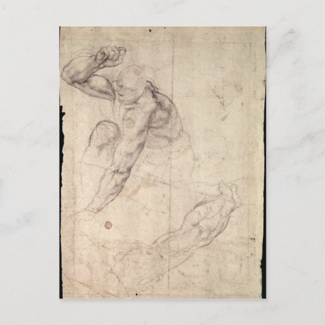Carte Postale Étude de figure masculine (Devant)