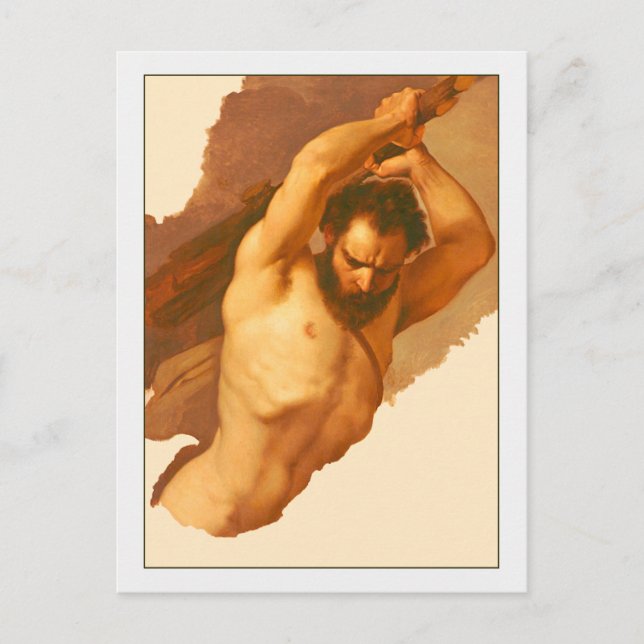 Carte Postale Étude de la figure masculine par Giuseppe Bezzuoli (Devant)