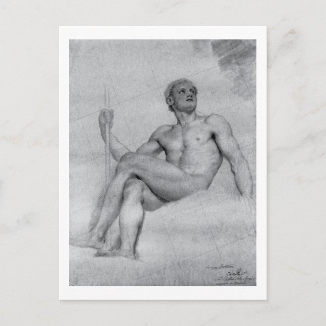 Carte Postale Étude de Mars par Anton Mengs (Devant)
