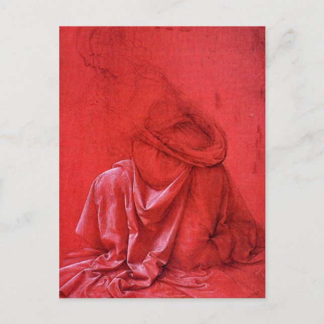 Carte Postale étude des rideaux (Devant)