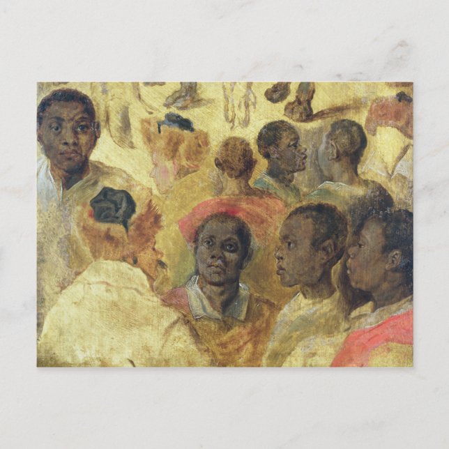 Carte Postale Étude des têtes maures (Devant)
