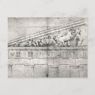 Carte Postale Étude d'un fronton du Parthénon