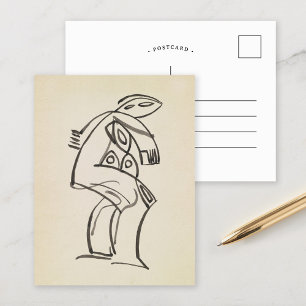 Carte Postale Étude d'une figure féminine   Henri Gaudier-Brzesk