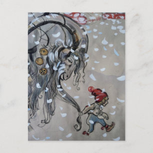 Carte Postale Étude pour Julbacken (Yule Goat) 1911