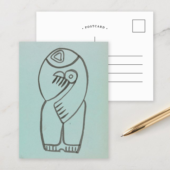 Carte Postale Étude pour la mère et l'enfant | Henri Gaudier-Brz (Créateur téléchargé)