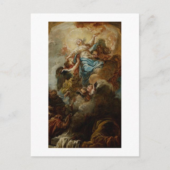 Carte Postale Étude pour l'Assomption de la Vierge, c.1760 2 (Devant)