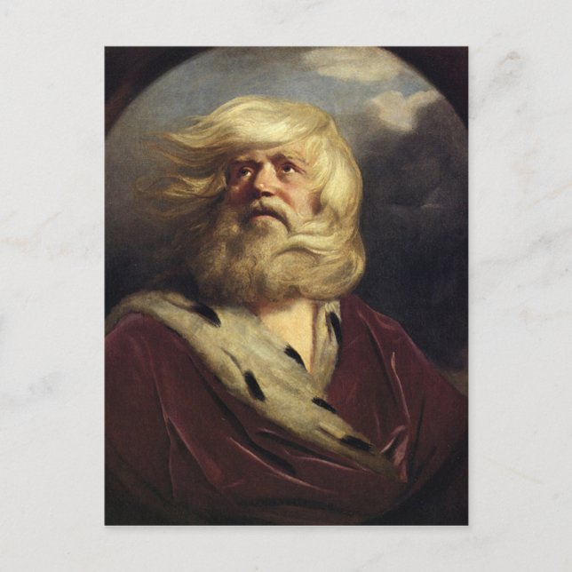 Carte Postale Étude pour le roi Lear - Joshua Reynolds (Devant)