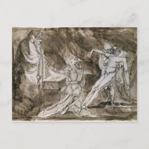 Carte Postale Étude pour "Saul et la sorcière d'Endor"