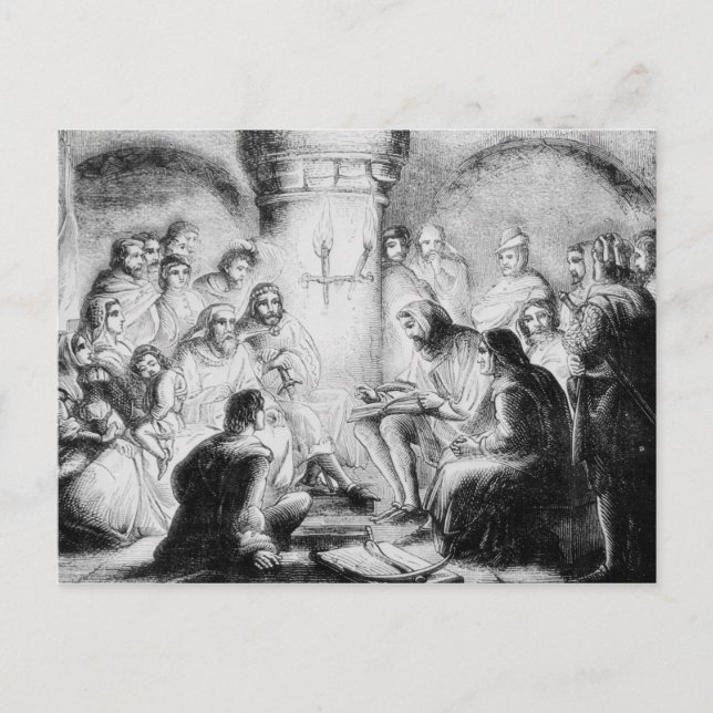 Carte Postale Étude secrète de la Bible de Wycliffe (Devant)