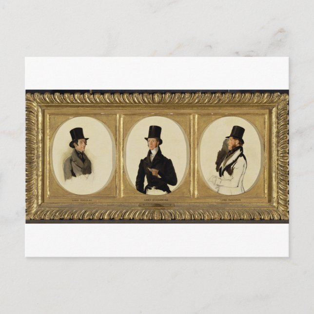 Carte Postale Études pour les portraits de lord Eglinton, lord D (Devant)
