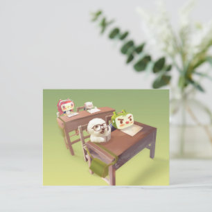 Carte Postale Étudier dur
