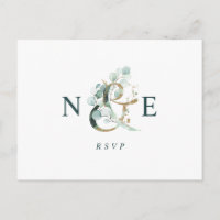 Eucalyptus Ampersand Gold Green Weddingen RSVP