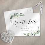 Carte Postale Eucalyptus Aquarelle Mariage Enregistrer La Date<br><div class="desc">Félicitations pour votre prochain mariage ! Nous sommes tellement excités pour vous deux. Nous savons à quel point il est difficile de planifier un mariage - c'est pourquoi nous avons conçu ces cartes Save the Date. Vous pouvez les envoyer maintenant et ensuite vous détendre pendant quelques mois en sachant que...</div>