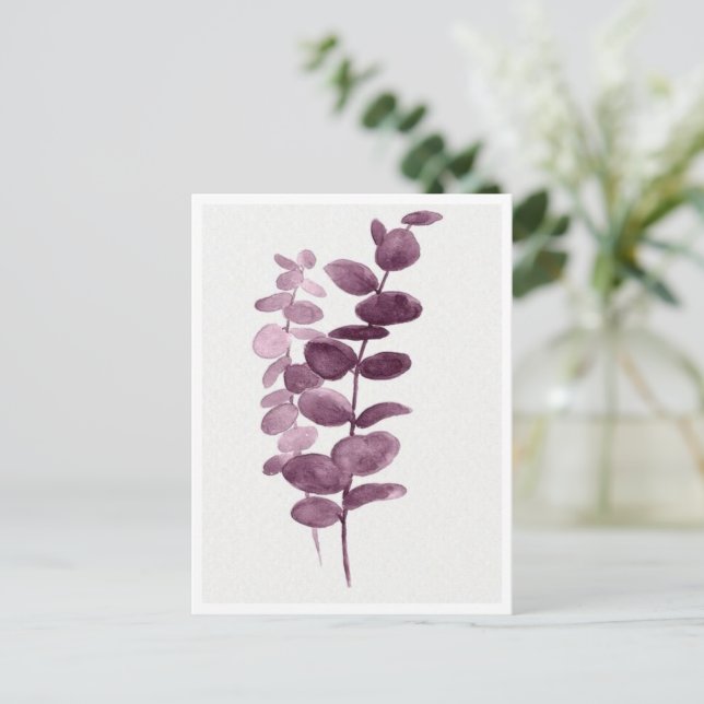 Carte postale - Eucalyptus Aquarelles (Debout devant)