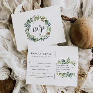 Carte postale Eucalyptus Grove RSVP avec choix de 