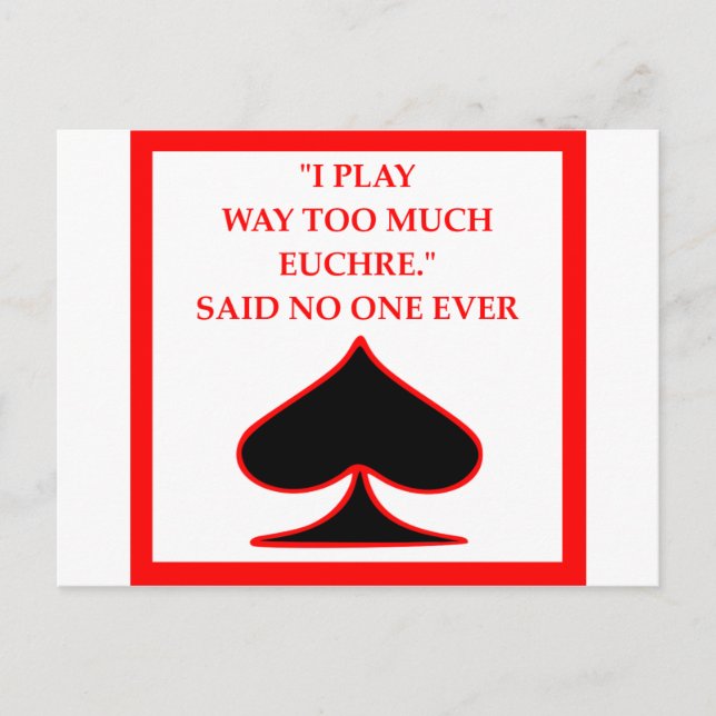 CARTE POSTALE EUCHRE (Devant)