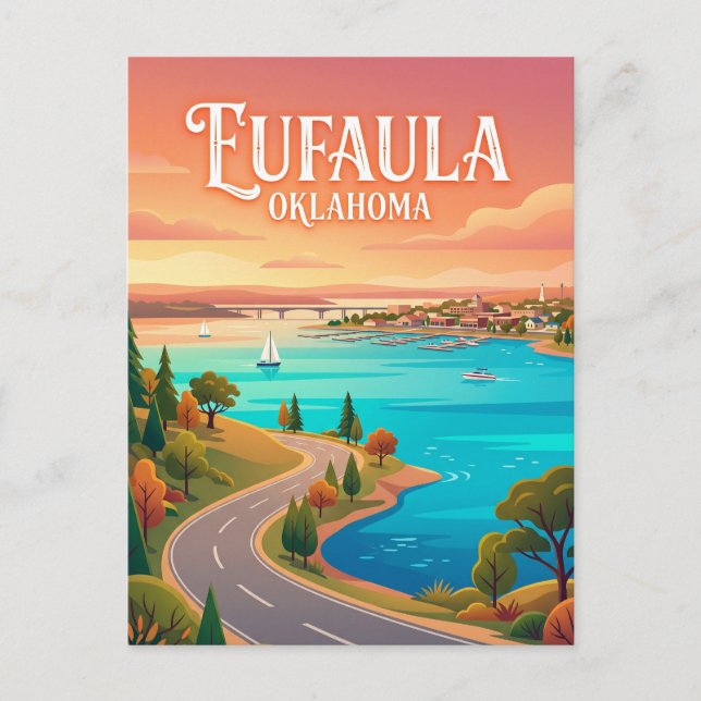 Carte Postale Eufaula États-Unis (Devant)