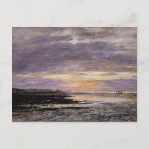 Carte Postale Eugene Boudin- Deauville, coucher de soleil sur la