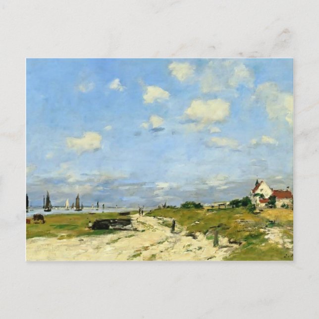 Carte Postale Eugene Boudin - Les dunes d'Etaples (Devant)