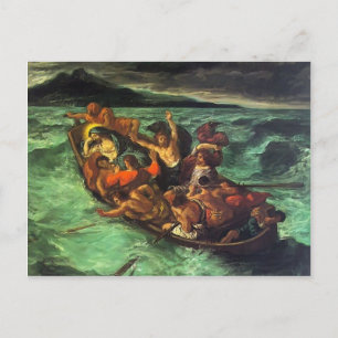 Carte Postale Eugene Delacroix - Christ sur le lac de Gennezaret