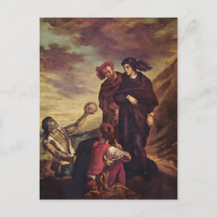 Carte Postale Eugene Delacroix - Hamlet & Horatio dans le cimeti
