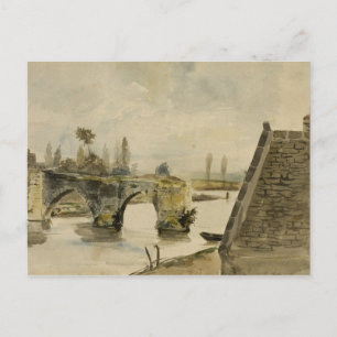 Carte Postale Eugene Delacroix - L'Ancien Pont à Nantes